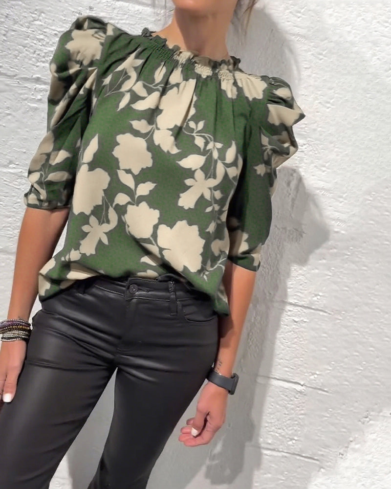 camicia puff blouse