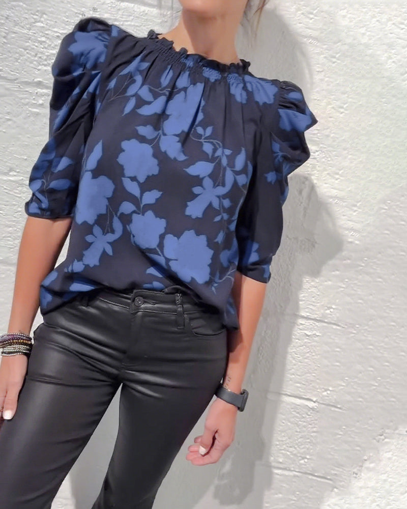 camicia puff blouse