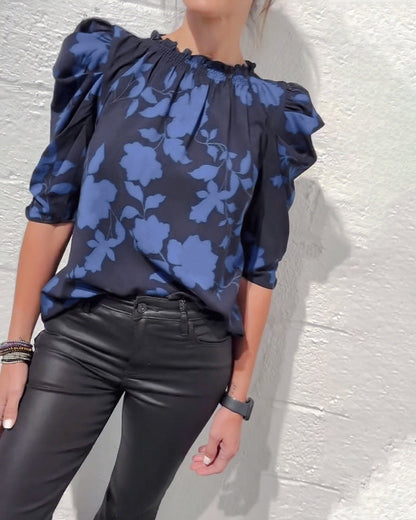 camicia puff blouse