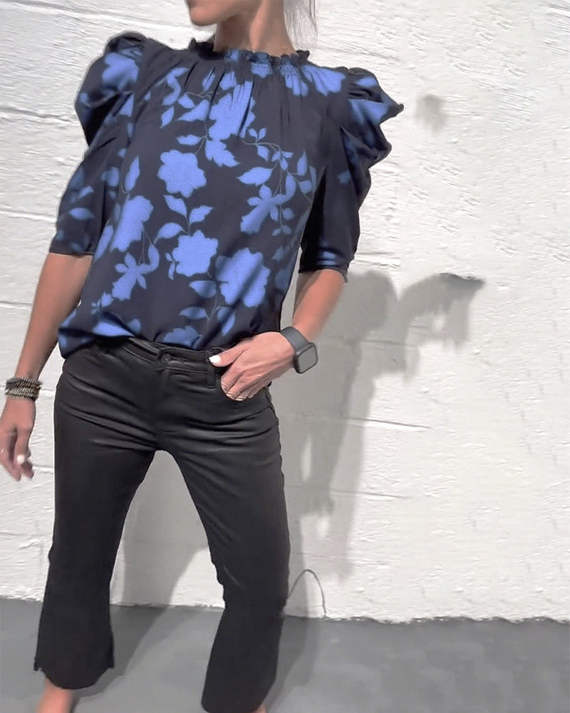 camicia puff blouse
