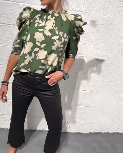 camicia puff blouse