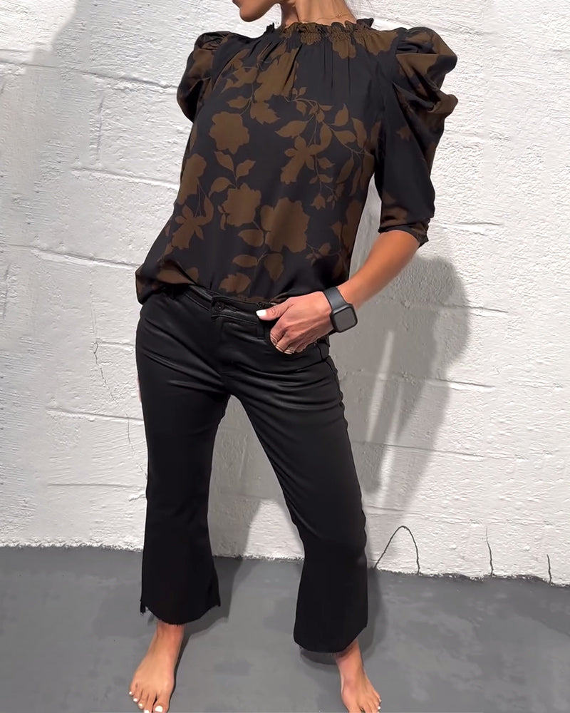 camicia puff blouse