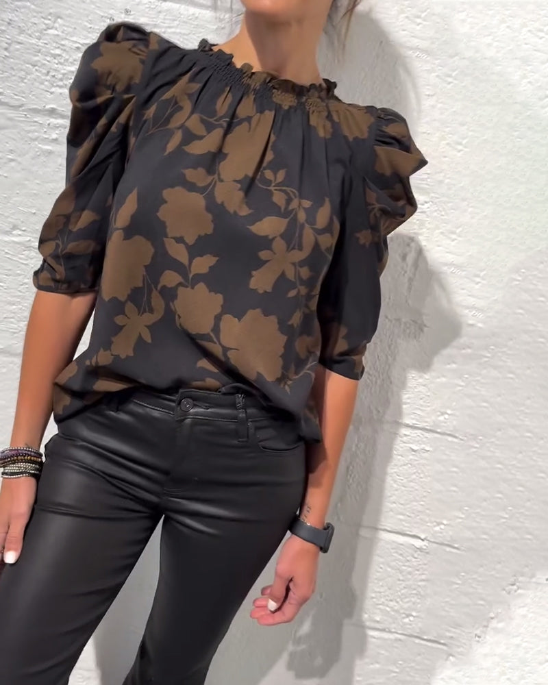 camicia puff blouse