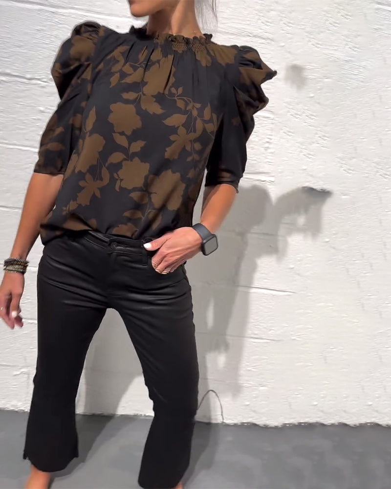 camicia puff blouse
